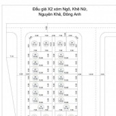 BÁN 2 LÔ ĐẤT ĐẤU GIÁ X2 XÓM NGÕ - NGUYÊN KHÊ - ĐÔNG ANH