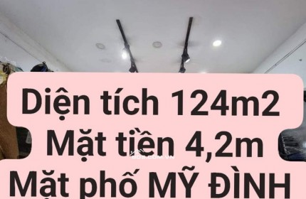 BÁN NHÀ MẶT PHỐ MỸ ĐÌNH -KD- Ô TÔ - VỈA HÈ - 124m2