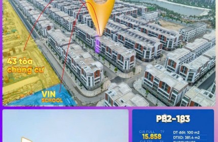 Em xin giới thiệu đến mọi người căn Phố Biển<pb2_183>
5 tầng hoàn thiện 
Dt: 100m2 
Dtxd: 381,4m 2