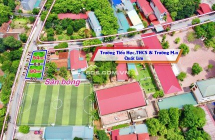 02 lô đất Kinh Doanh sát trường học Quất Lưu - Bình Xuyên giá từ 1.4x tỷ