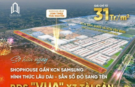 CỰC HIẾM CHỈ 2 TỈ - Đất nền Shophouse gần KCN, sẵn sổ đó, đầu tư lãi hơn shop chân đế chung cư.