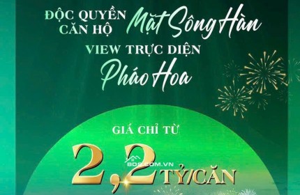 Căn hộ cao cấp Peninsula bên cạnh sông Hàn Đà Nẵng- đối diện điểm bắn pháo hoa quốc tế- giá hấp dẫn chỉ từ 2.2 tỷ/căn