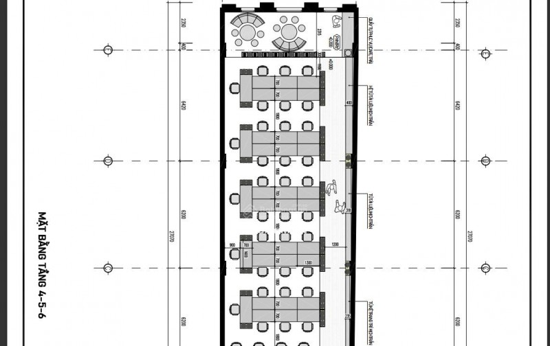 Cho thuê sàn tầng 5 phố Đặng Tiến Đông, Đống Đa, Hà Nội, DTSD 215m2, thông sàn, giá 40 triệu/tháng