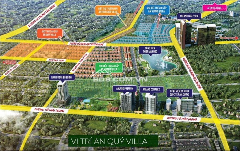 Giai đoạn đầu tư giá trị thực-Biệt thự Nam Cường - An Qúy Villas, vay ls 0%, ck7%