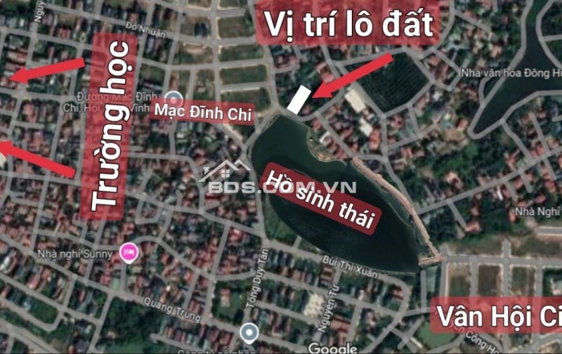 bán đất mặt đ.Mac Dinh Chi 1,55 ty