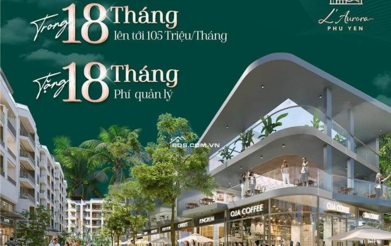 12 Tỉ Có Ngay Mặt Tiền Kinh Doanh Cực Đẹp Tại Shophouse L'Aurora Phú Yên