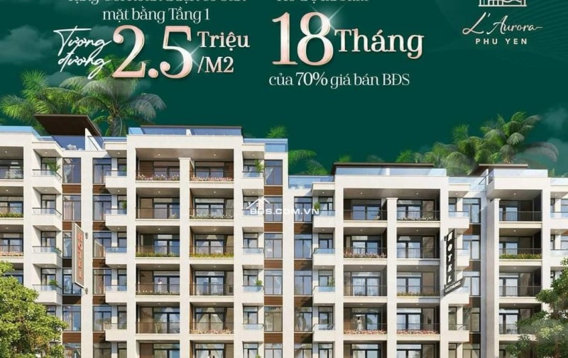 12 Tỉ Có Ngay Mặt Tiền Kinh Doanh Cực Đẹp Tại Shophouse L'Aurora Phú Yên