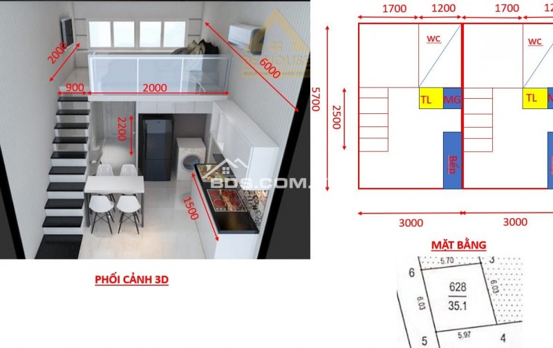 Bán Đất Ngõ 71 Đường Phương Canh 35.1m3 mặt tiền 6 m, mặt ngõ 2m gần cầu vượt trịnh văn bô thuận lợi di chuyển