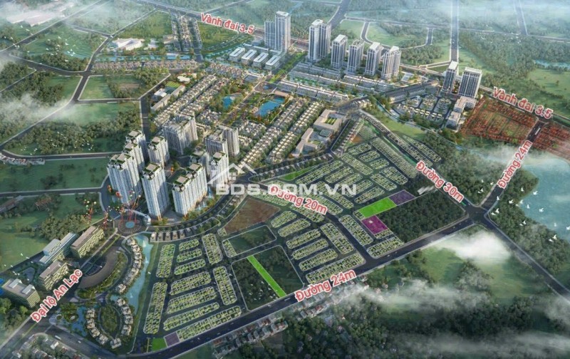 Bán lô đất dịch vụ 25,2ha vân canh hoài đức, hà nội diện tích 50m, MT: 4,35m giá 7ty6