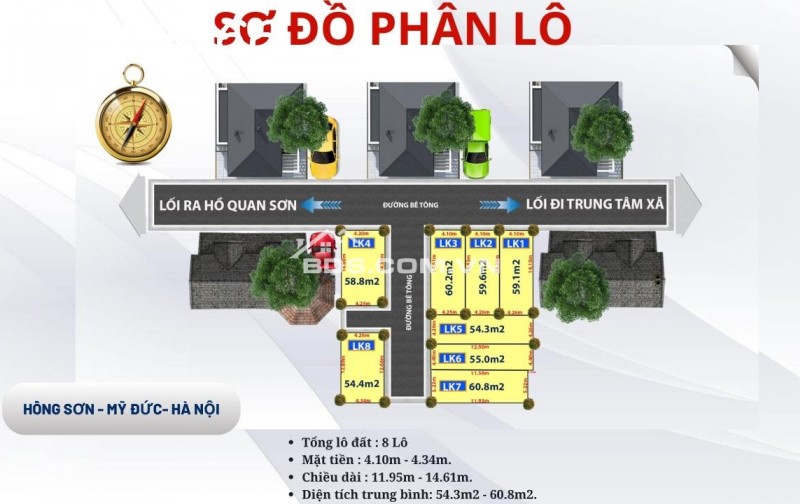 Chính chủ cần 55m full thổ cư, giá 540tr, tại Hồng Sơn- Mỹ Đức- Hà Nội