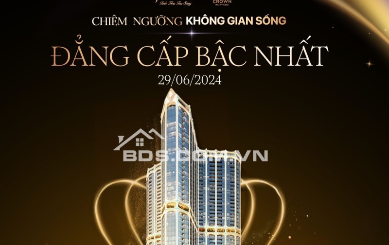 GOLDEN CROWN HẢI PHÒNG - TÒA THÁP VƯƠNG MIỆN VÀNG, NƠI SỐNG ĐẲNG CẤP NHẤT VIỆT NAM.