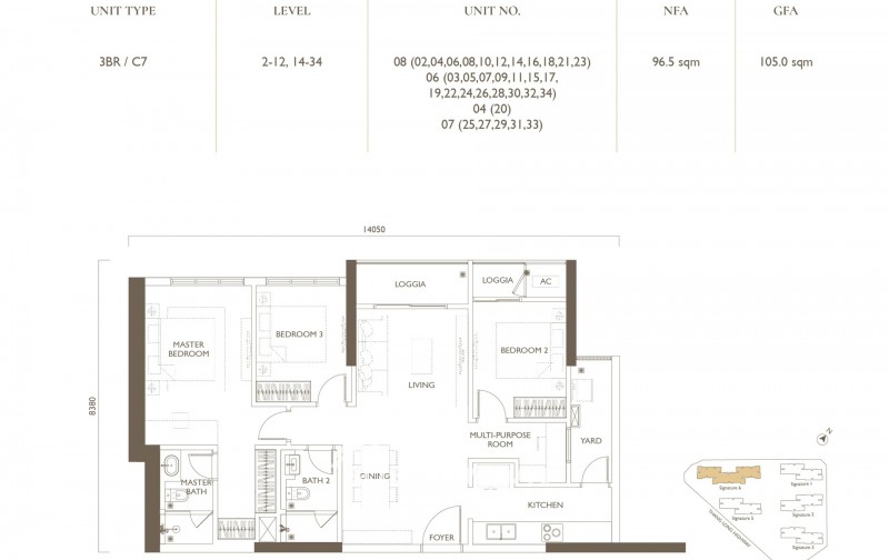 SỐC!!! Còn duy nhất căn 3PN 96,5m2 tầng 33 dự án LUMI HÀ NỘI Giai đoạn 1