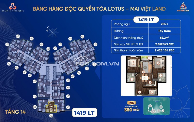 Bán căn hộ cao cấp Hoàng Huy Commerce