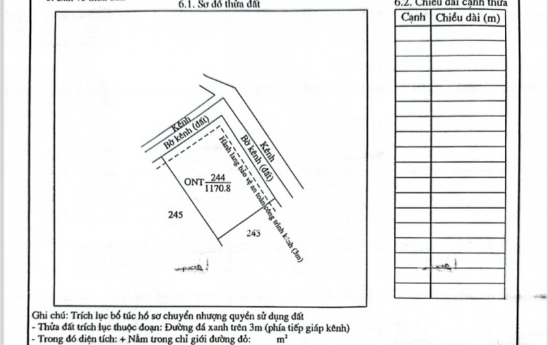 Bán lô đất 1170,8m2 thổ cư Ấp 3 xã Bình Hòa Hưng, Đức Huệ Long an