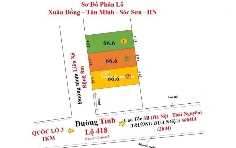 GIÁ CHỈ 600 TR DT 76 M ĐƯỜNG THÔNG RỘNG 5 M CACGS PHÓ CHỢ CHẤU CHỈ CÓ 200 M