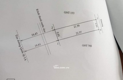 Chính chủ cần bán đất ở mặt đường QL1 (đoạn gần Cầu Gành, đối diện trạm cân)thuộc thôn Phú Mỹ 1- Tuy Phước- Bình Định ( cách Quy Nhơn 18 km).