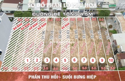 Bán Đất đường Nguyễn Thị Minh khai Phú Hòa sổ sẵn 20 triệu/m