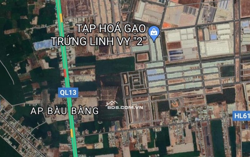 Bán gấp lô đất 2 mặt tiền trung tâm thị trấn Lai Uyên Bàu Bàng - sổ sẵn công chứng ngay