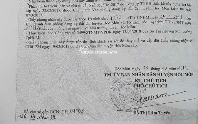 MT Nguyễn Văn Bứa cách QL22 chưa đến 1km 20x65 1266m2 đất và nhà Giá 30.5 tỉ. Liên hệ a Thiện 0914864379