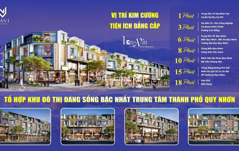 Bán shophouse thiết kế hiện đại bậc nhất của Singapore nằm ngay cạnh khu đô thị FPT Quy Nhơn chỉ với 4 tỷ đồng