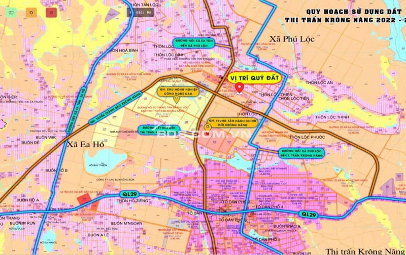 Cần bán gấp 2 lô đất gần UBND xã Phú Lộc – Krông Năng