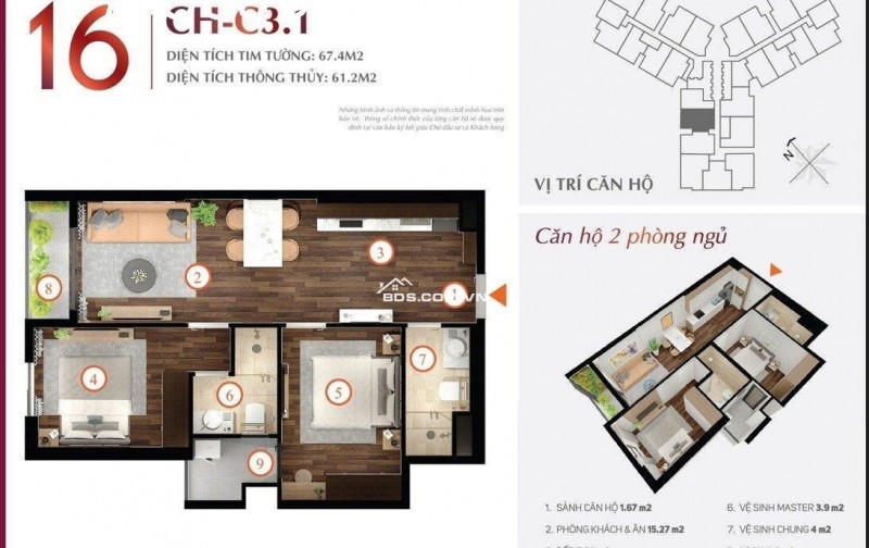 Duy nhất căn 2N2VS, giá tốt, quà tặng nên đến 800tr hướng Đông Nam