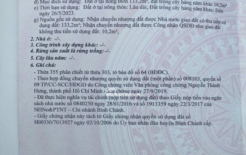 Bán nền đất 5x30 ngay Khu dân cư An hạ lotus, đã có sổ hồng , xây dựng ngay đường  trước mặt 30m  như hình