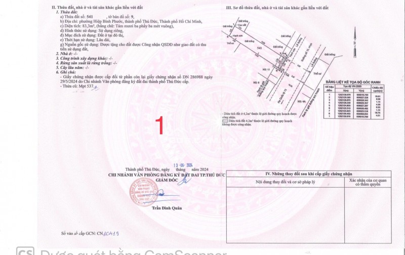 Bán lô đất ( 87.5m ) MT đường số 10, Hiệp Bình Phước, TP. Thủ Đức. Giá: 6.147 tỷ