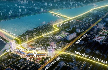 Căn 1BR + 48,6m2 view sông Hàn + công viên châu Á Sun Cosmo Residence - giá tốt nhất thị trường