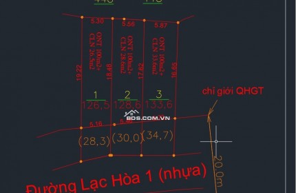 Bán Đất Mặt tiền Lạc Hoà 1, Diên hòa, diên khánh, Khánh hòa, QH rộng 20m