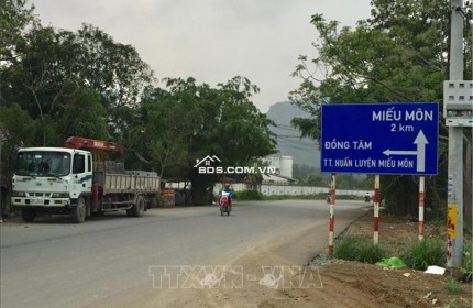 Bán đất mặt đường 419, gần nhà máy A31, Xã đồng tâm, huyện Mỹ Đức, Hà Nội. Diện Tích 300m2 chỉ với 20 triệu/m2