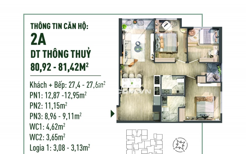 Các căn hộ 3PN tại The Fibonan đón chào chủ sở hữu