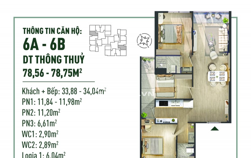 Các căn hộ 3PN tại The Fibonan đón chào chủ sở hữu