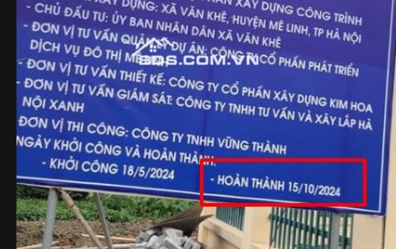 Bán 1 lô duy nhất đất đấu giá văn khê mê linh ,hà nội giáp vành đai 4, cam kết bán đúng giá chủ thu