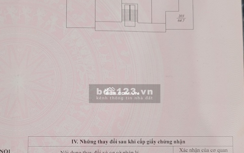 Bán CĂN HỘ CHUNG CƯ, P.Cự Lộc, Ô tô vào 65/120m2 T2 x hơn 4  tỷ.