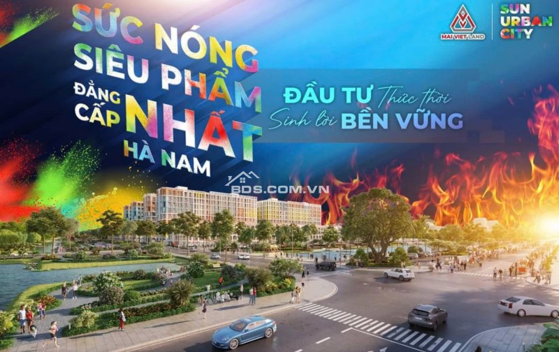 DÃY NHÀ LIỀN KỀ - NHÀ PHỐ TẠI DỰ ÁN SUN URBAN CITY HÀ NAM.