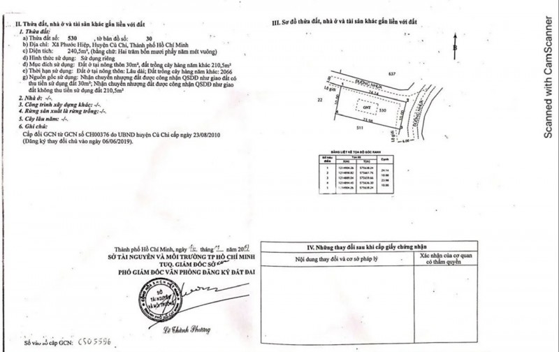 Ngộp bank bán gấp lô góc 2MT nhựa, 240m2 Phước Hiệp Củ Chi, 710Tr