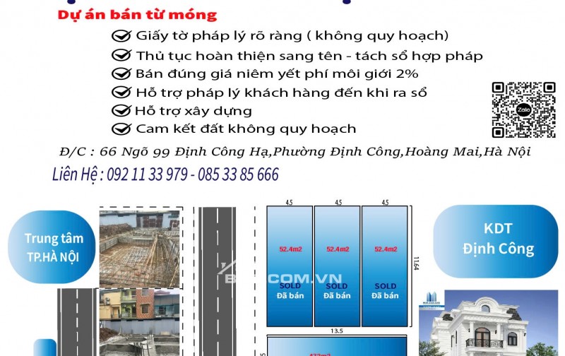 Dự Án Ngõ 99 Định Công