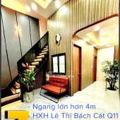 BÁN NHÀ  Q11 - HXH LÊ THỊ BẠCH CÁT - NGANG 4.2M: nhỉnh 3 tỷ- FULL NỘI THẤT. LH: 0933910039