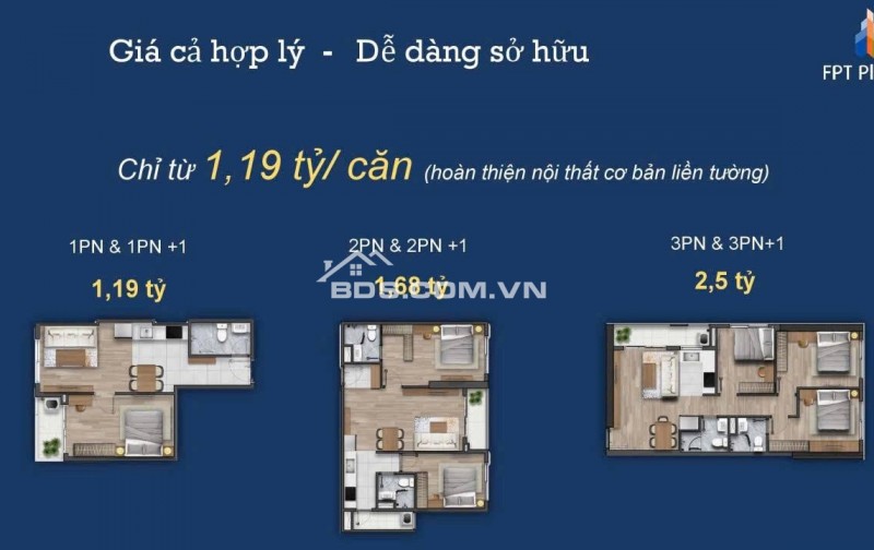 FPT PLAZA 3 - GIÁ ƯU ĐÃI CHỈ TỪ 1,19 TỶ / CĂN - Chọn căn liên hệ Đắc Ngọc