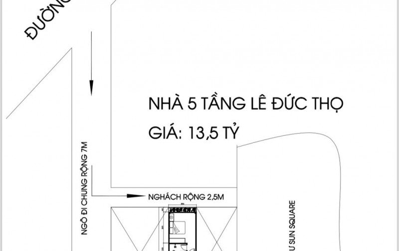 HOA HẬU 3 MẶT THOÁNG – LÊ ĐỨC THỌ - 5 TẦNG THANG MÁY – 10M RA Ô TÔ TRÁNH – VIEW RA BỂ BƠI CỰC CHILL