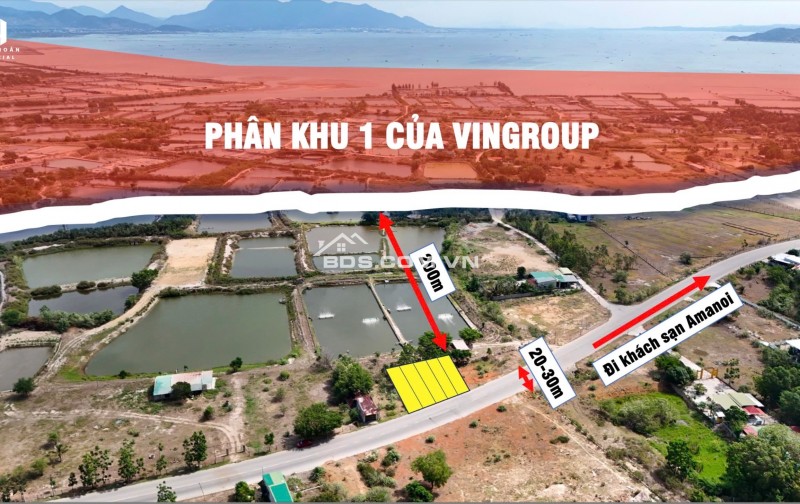 850 triệu cho lô đất mặt đường 20m, full thổ cư ở thủ phủ nghỉ dưỡng TP.Cam Ranh, sẵn sổ, ngân hàng hỗ trợ 50%