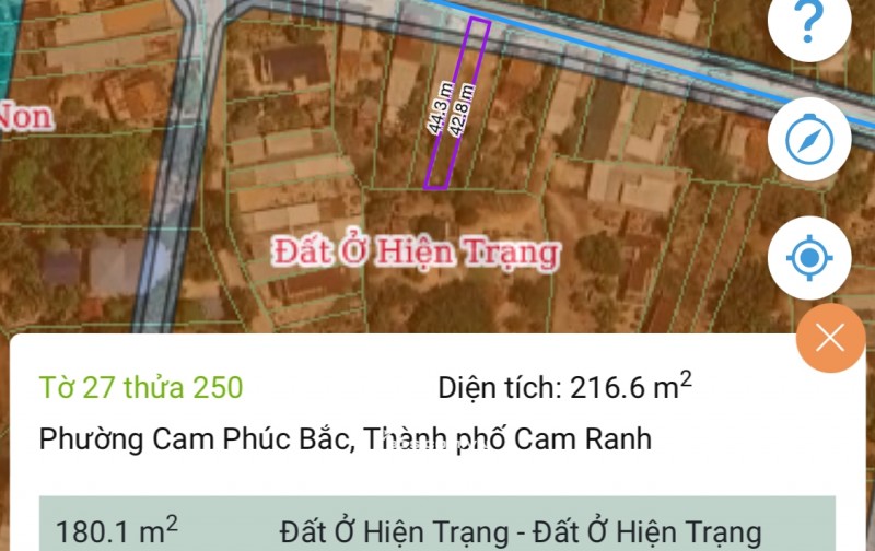 Mặt tiền đường Hà Huy Tập nối dài giá tốt, 5x41m có thổ, đường betong oto chỉ 9,5tr/m2