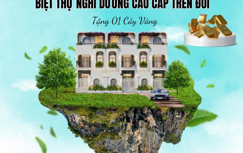 Nhà liền kề nghỉ dưỡng trên đồi cộng hoà giá tốt sổ đỏ sẵn