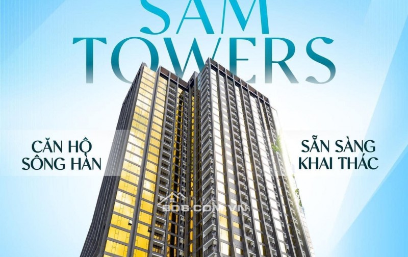 KHÔNG THỂ BỎ LỠ! CĂN GÓC 2PN DUY NHẤT TẠI SAM TOWERS ĐÀ NẴNG - GIÁ CHỈ TỪ 4,X TỶ (FULL)