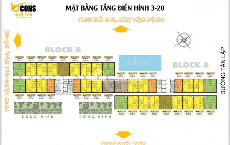 Căn Hộ Liền Kề Làng Đại Học Bcons Suối Tiên 2PN, 2WC Giá Chỉ 1,6 Tỷ VNĐ Tại Dĩ An