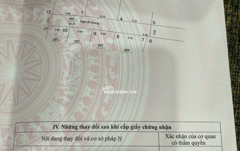 BÁN MẢNH ĐẤT DƯƠNG XÁ -  GIA LÂM DIỆN TÍCH 43.8M2 MẶT TIÈN 5.15M HẬU 5.19M ĐƯỜNG TRƯỚC ĐẤT 2M CÁCH 11M RA ĐƯỜNG OTO TRÁNH 10M RA CHỢ BUÔN BÁN SẦM UẤT