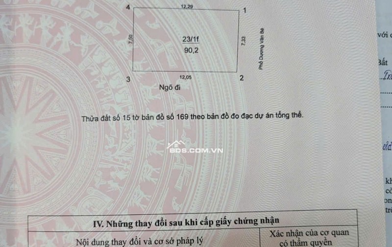 BÁN NHÀ, ĐẤT 90M 2 _MẶT PHỐ DƯƠNG VĂN BÉ - Ô GÓC - SIÊU VIP