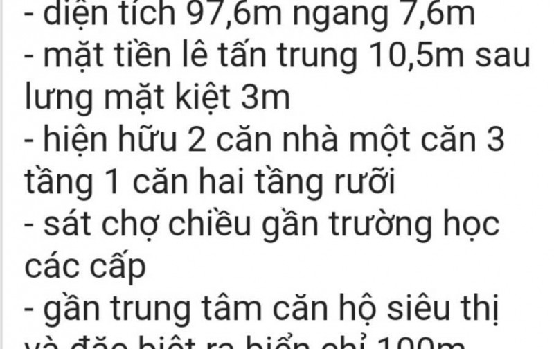 Bán nhanh 2 căn nhà vị trí cực đẹp tại Sơn Trà – 97,6m2 - SHR – chỉ 7,x tỷ. Lh:0934889124