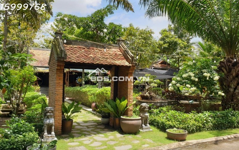 Biệt Phủ gỗ trong khu Compound 14 căn Villa cách Q7 chỉ 20km, Dt 600m2 kiểu cổ đậm nét Văn Hóa VN